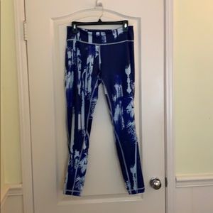 Blue print Zella leggings - size Large